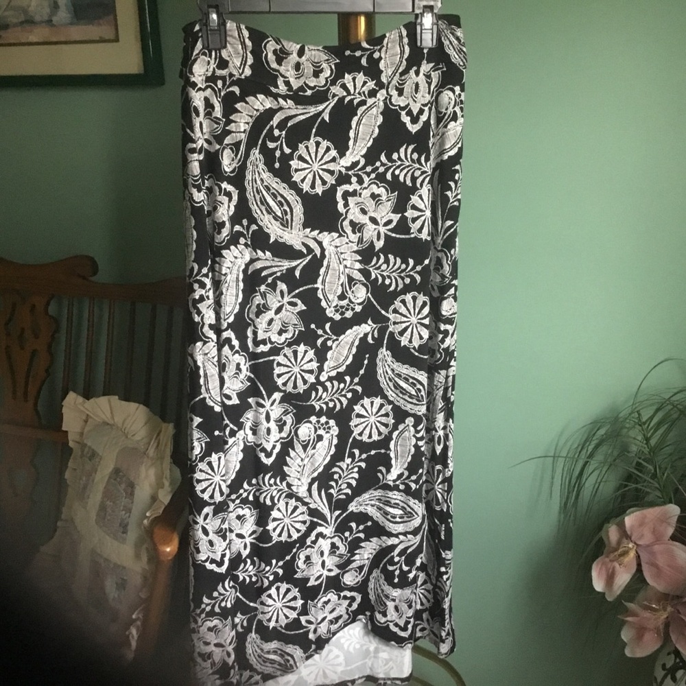 Soft Knit Maxi Faux Wrap Skirt - Size M - NWT
